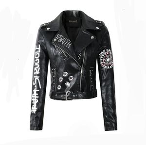 Dare You Graffiti leather jacket